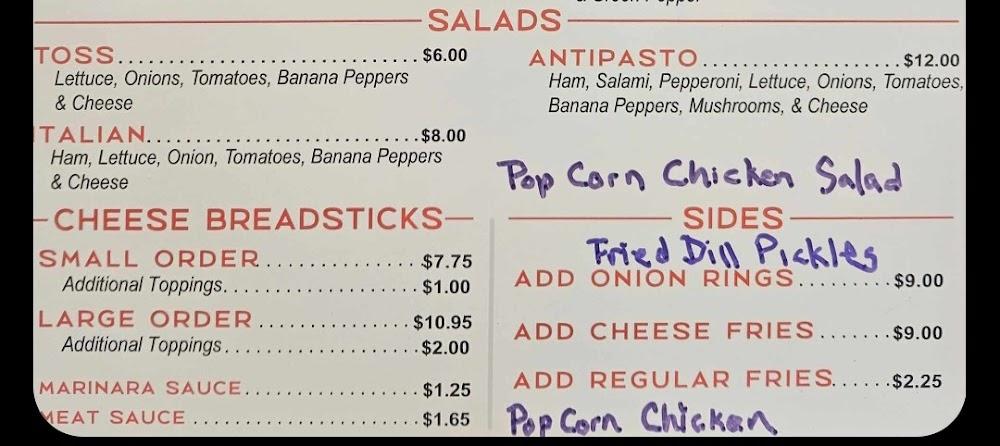 Italian Village of Tazewell Menu image 2